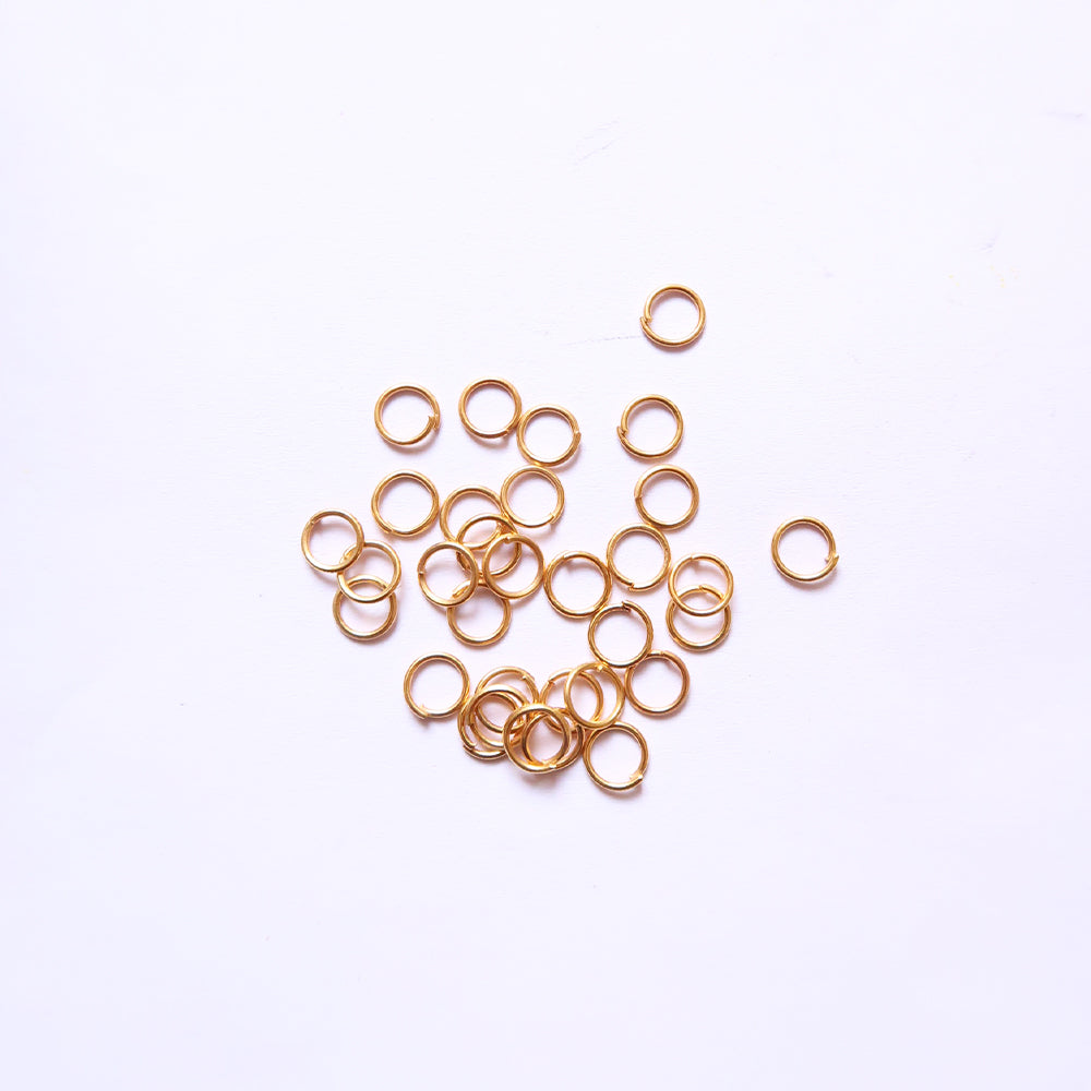 6mm Brass Jump ring (Pack of 100) - ClartStudios - Polymer clay Jewellery