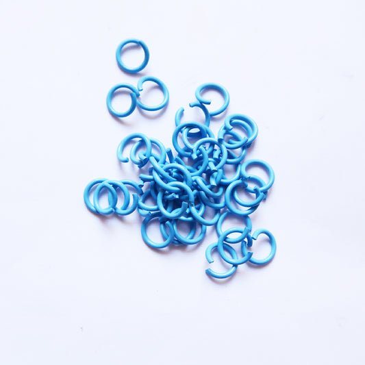 Blue Jumpring (Pack of 50) - ClartStudios - Polymer clay Jewellery