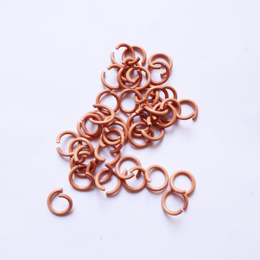 Brown Jump ring (Pack of 50) - ClartStudios - Polymer clay Jewellery