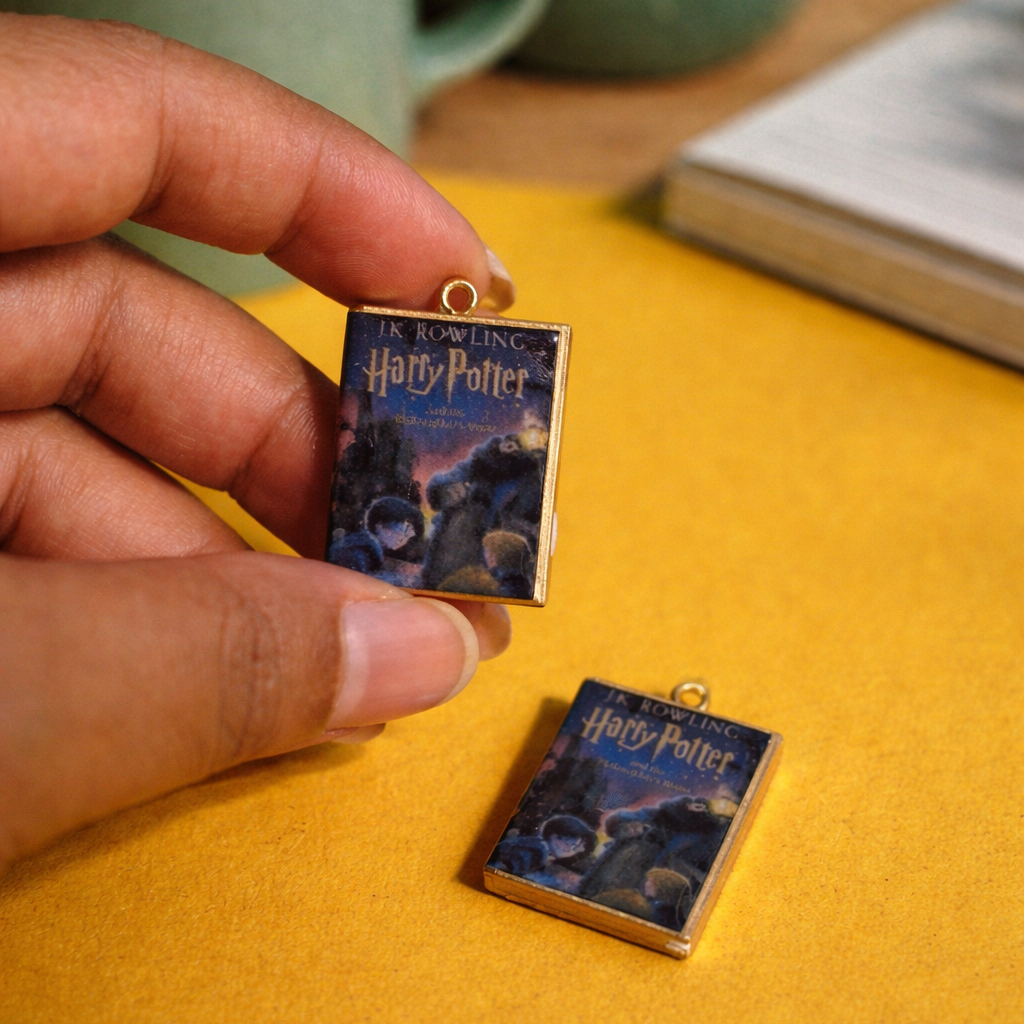 R016 - Harry Potter Book Charm - Waterproof & Adorable - ClartStudios - Polymer clay Jewellery