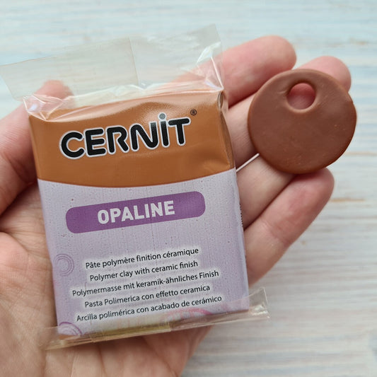 Cernit Opaline Caramel - 56gms - ClartStudios - Polymer clay Jewellery