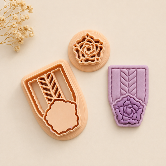NC - 004 Floral Polymer Clay Cutters Set ( ~44mm)