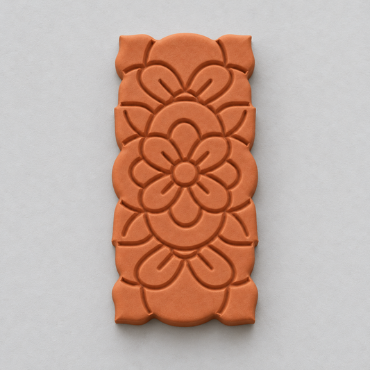 Coquette Floral Pillar Polymer Clay Cutter | 117 - ClartStudios - Polymer clay Jewellery