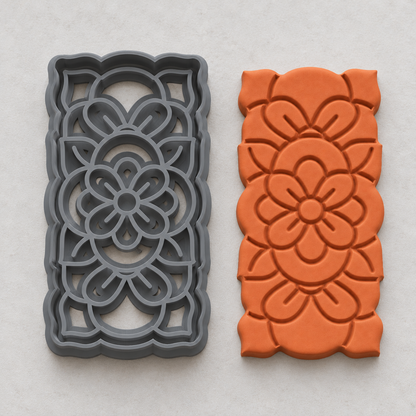 Coquette Floral Pillar Polymer Clay Cutter | 117 - ClartStudios - Polymer clay Jewellery