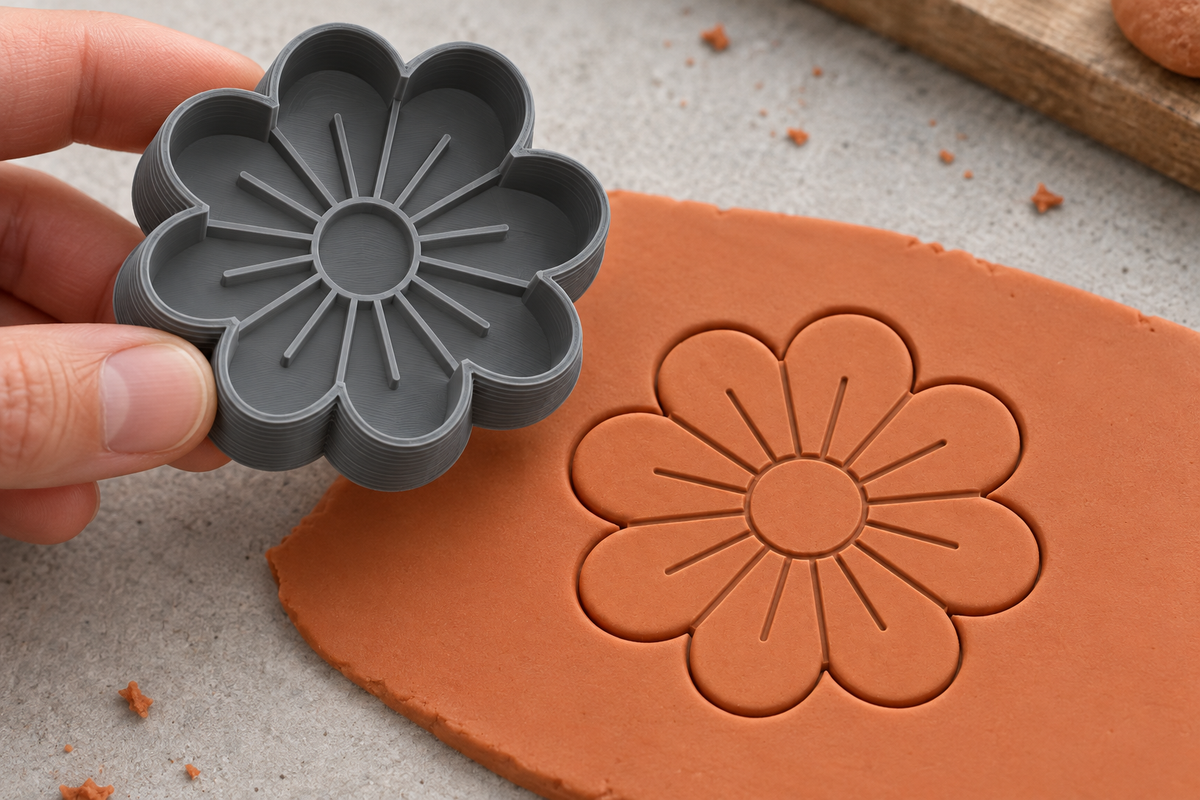Classic Daisy Polymer Clay Cutter | 129 - ClartStudios - Polymer clay Jewellery