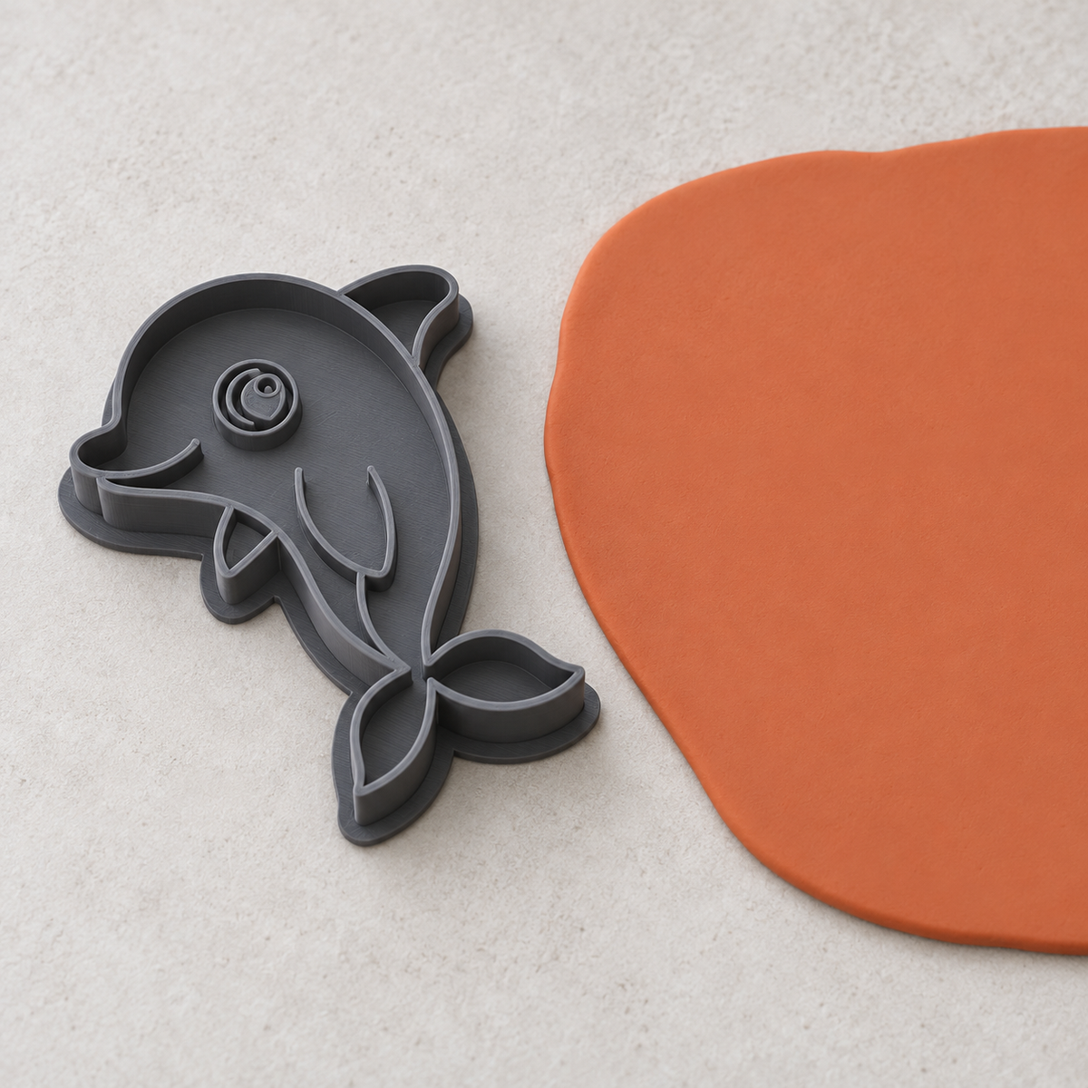 Smiling Dolphin Polymer Clay Cutter | 018 - ClartStudios - Polymer clay Jewellery