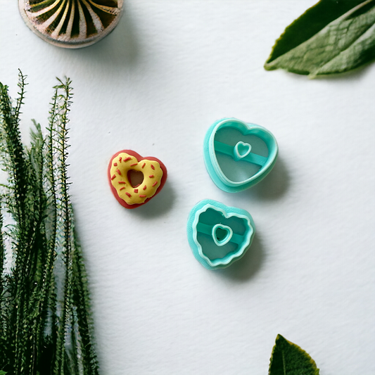 Heart Donut Cutters - ClartStudios - Polymer clay Jewellery