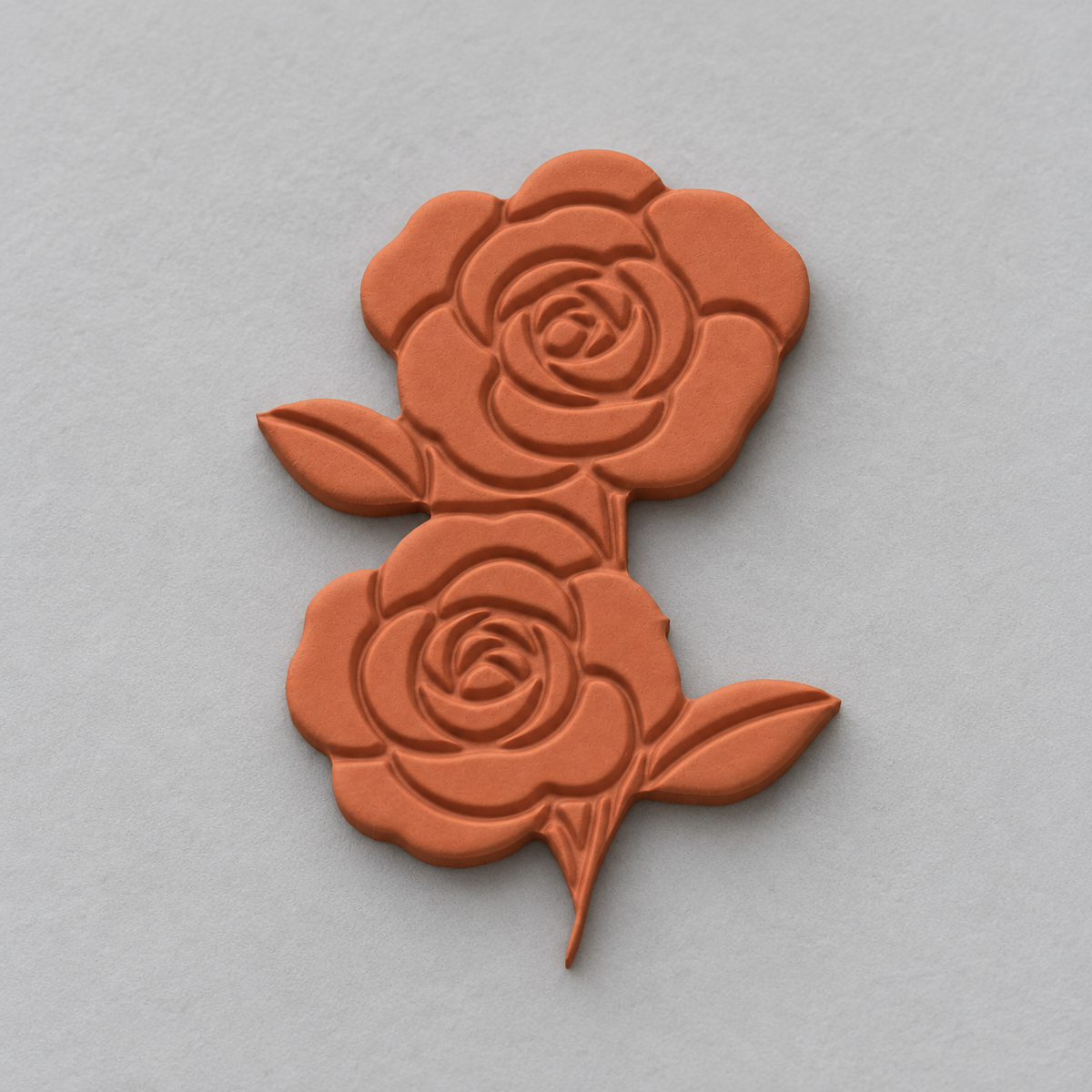 Double Rose Polymer Clay Cutter | 118 - ClartStudios - Polymer clay Jewellery