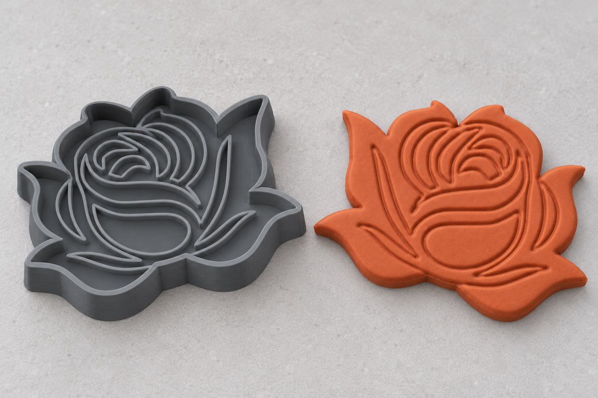 Blooming Rose Polymer Clay Cutter | 150 - ClartStudios - Polymer clay Jewellery