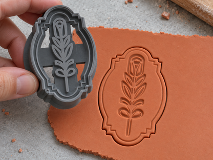 Rose Stem Arch Frame Polymer Clay Cutter | 131 - ClartStudios - Polymer clay Jewellery