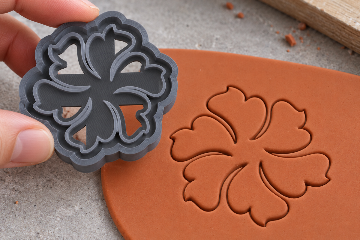 Swirl Petal Flower Polymer Clay Cutter | 151 - ClartStudios - Polymer clay Jewellery