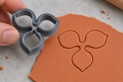 Trefoil Leaf Polymer Clay Cutter | 154 - ClartStudios - Polymer clay Jewellery
