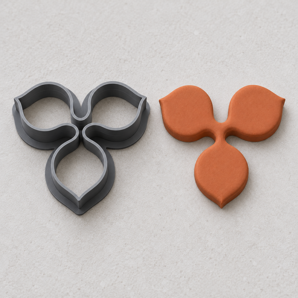Trefoil Leaf Polymer Clay Cutter | 154 - ClartStudios - Polymer clay Jewellery