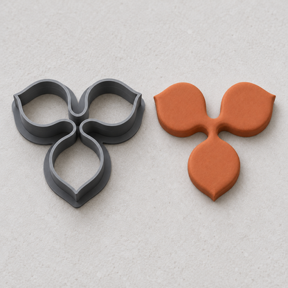 Trefoil Leaf Polymer Clay Cutter | 154 - ClartStudios - Polymer clay Jewellery