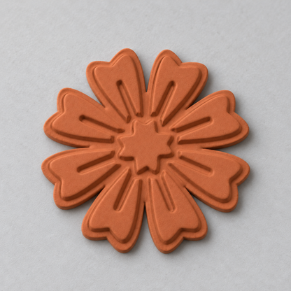 Ten-Petal Daisy Polymer Clay Cutter | 156 - ClartStudios - Polymer clay Jewellery