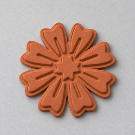Ten-Petal Daisy Polymer Clay Cutter | 156 - ClartStudios - Polymer clay Jewellery
