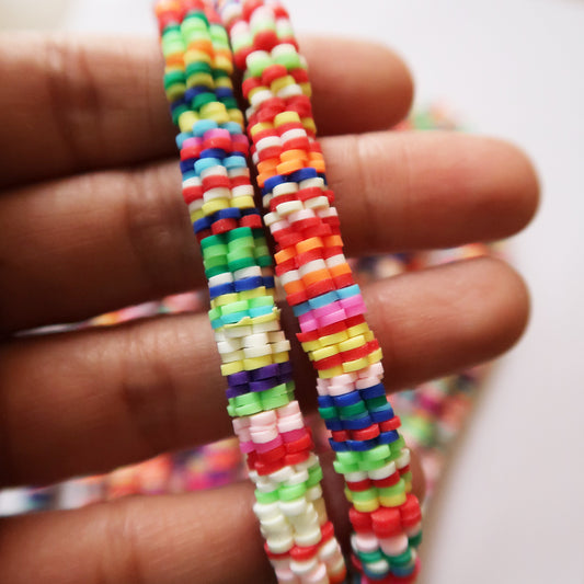 Random Mix - 1X8mm Flower Polymer Clay Beads - ClartStudios - Polymer clay Jewellery