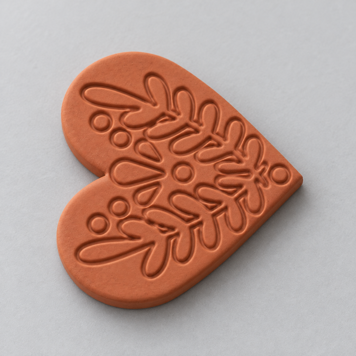 Botanical Heart Polymer Clay Cutter | 133 - ClartStudios - Polymer clay Jewellery