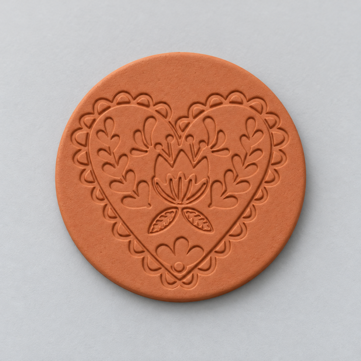 Folk Heart Medallion Polymer Clay Cutter | 161 - ClartStudios - Polymer clay Jewellery