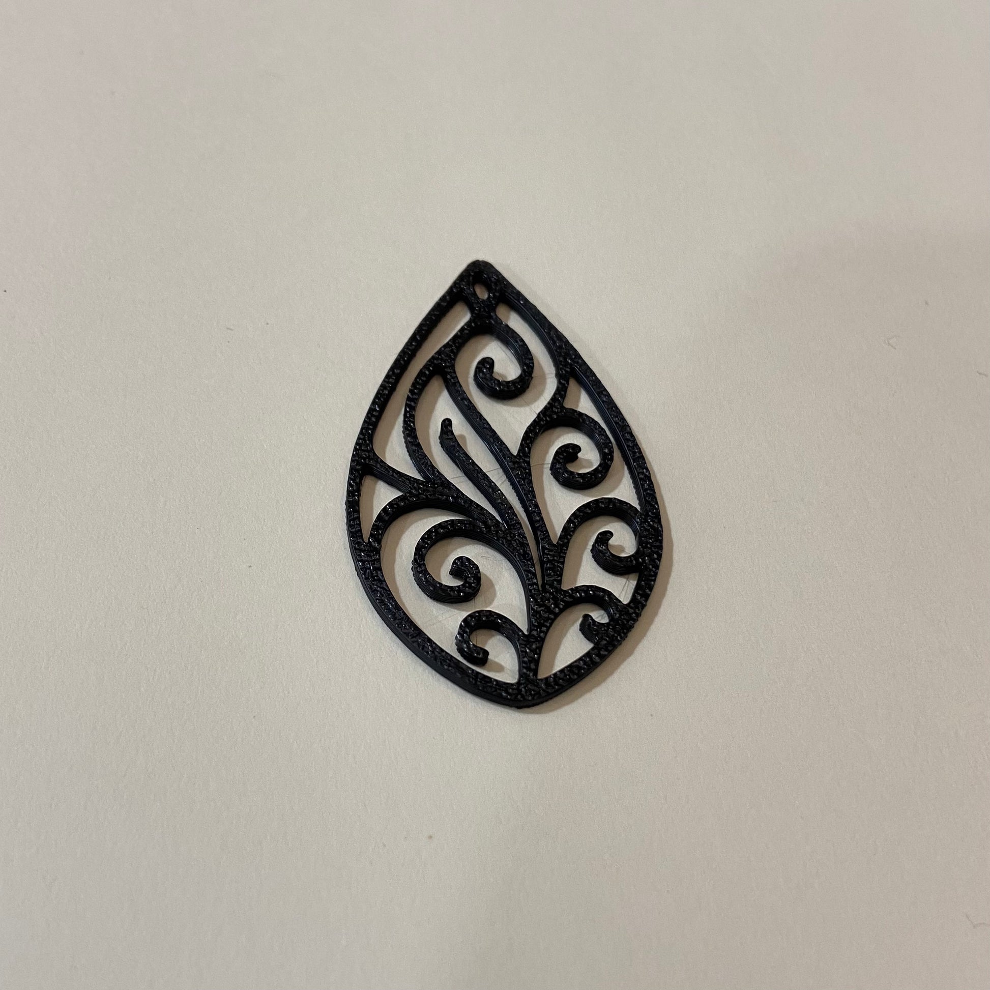 PB027 - Patterned Drop Natural Stain glass Plastic Bezel for resin art - ClartStudios - Polymer clay Jewellery