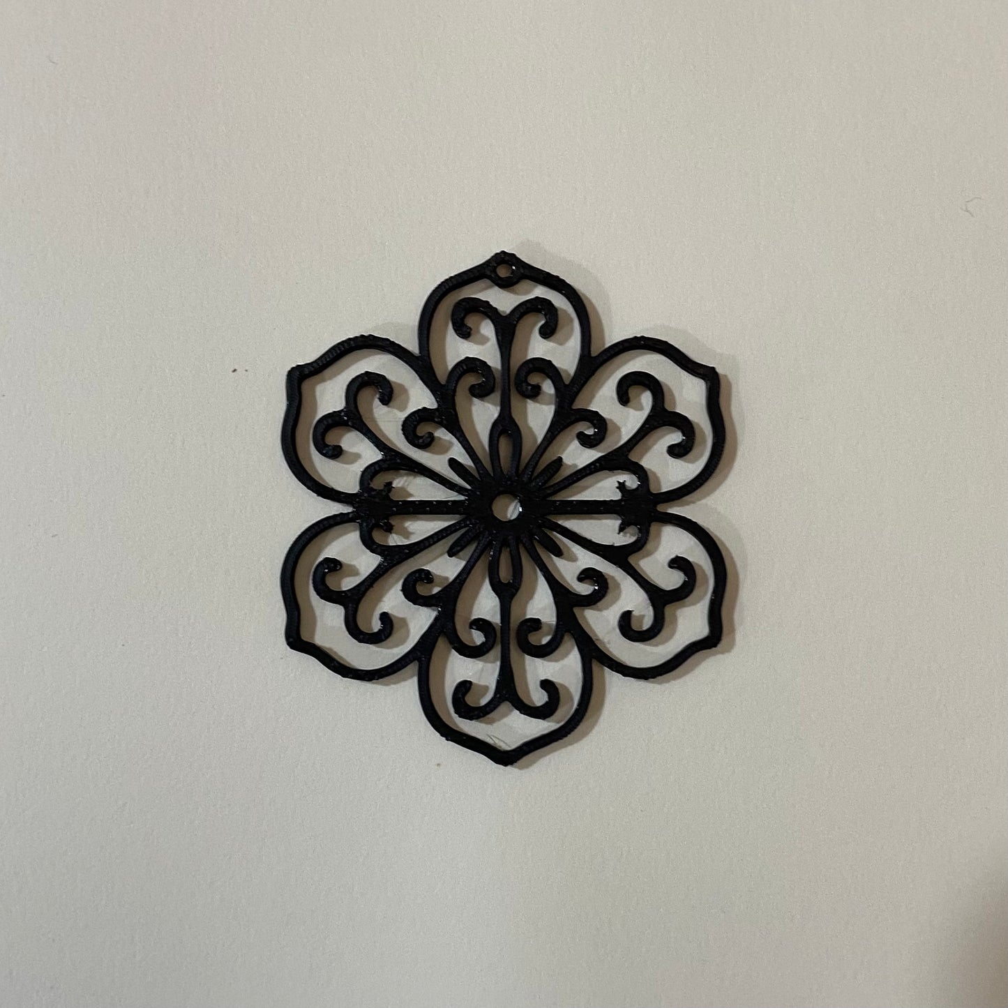 PB018 - Patterned Flower Stain glass Plastic Bezel for resin art - ClartStudios - Polymer clay Jewellery