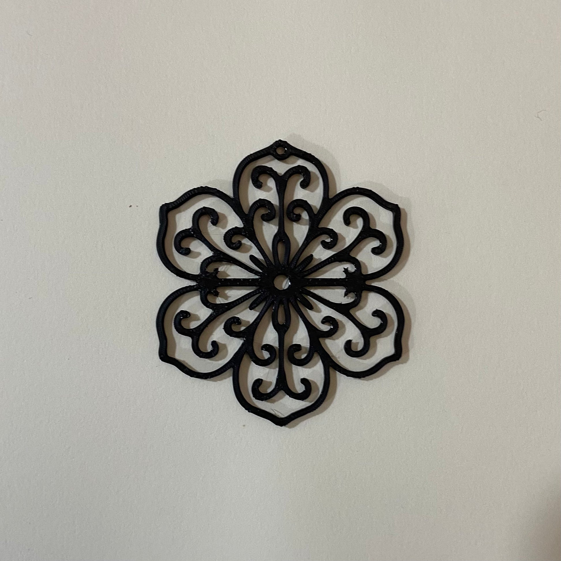 PB018 - Patterned Flower Stain glass Plastic Bezel for resin art - ClartStudios - Polymer clay Jewellery