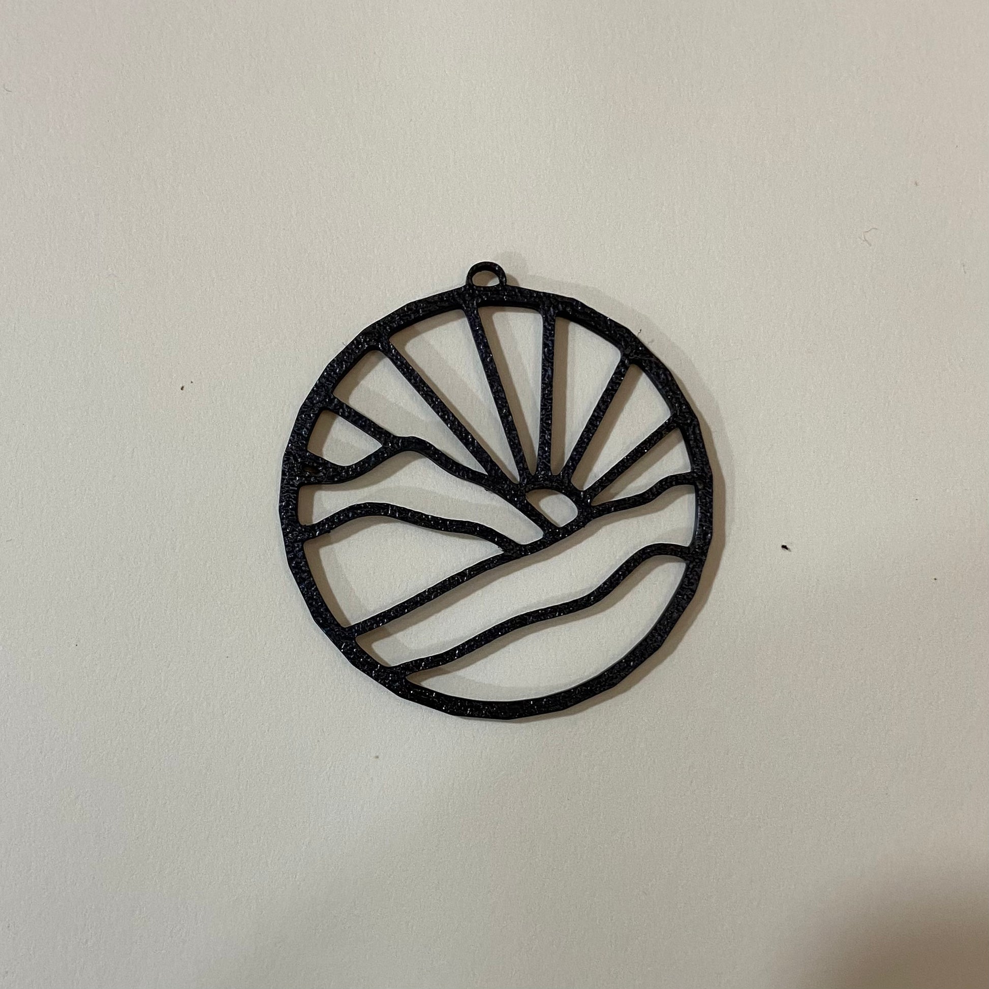 PB016 - Horizon Stain glass Plastic Bezel for resin art - ClartStudios - Polymer clay Jewellery