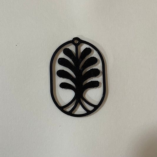 PB014 - Tree Stain glass Plastic Bezel for resin art - ClartStudios - Polymer clay Jewellery