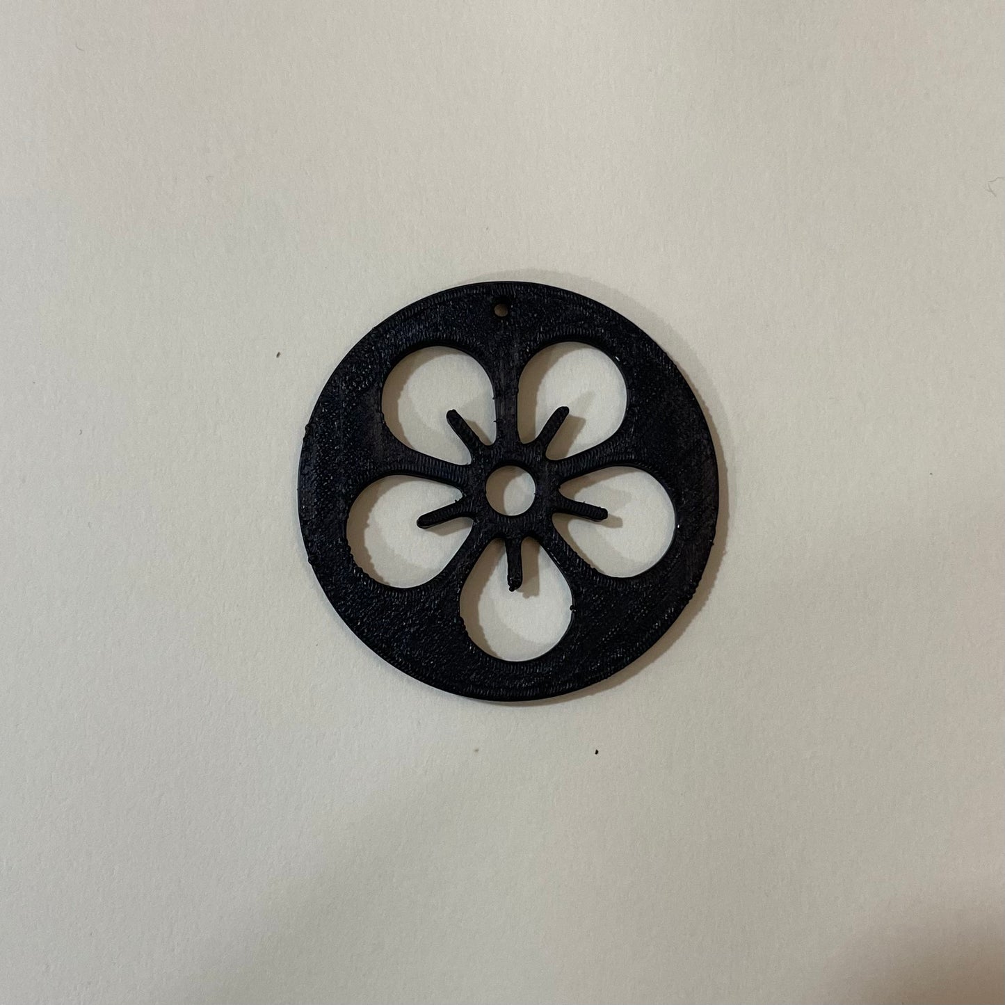 PB011 - Flower in the Circle Stain glass Plastic Bezel for resin art - ClartStudios - Polymer clay Jewellery