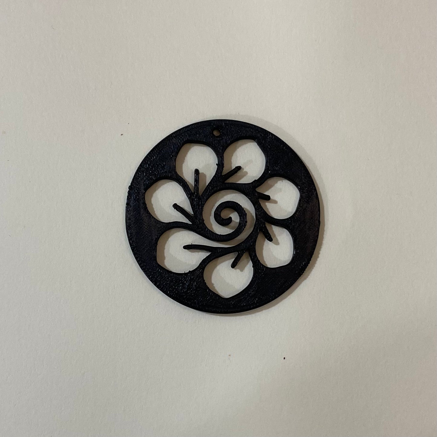 PB010 - Flower in the Circle Stain glass Plastic Bezel for resin art - ClartStudios - Polymer clay Jewellery