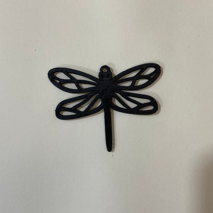 PB09 - Dragon Fly Stain glass Plastic Bezel for resin art - ClartStudios - Polymer clay Jewellery