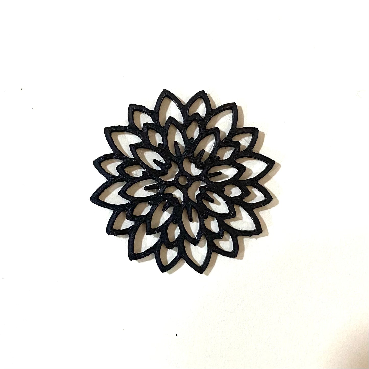 PB08 - Flower Stain glass Plastic Bezel for resin art - ClartStudios - Polymer clay Jewellery