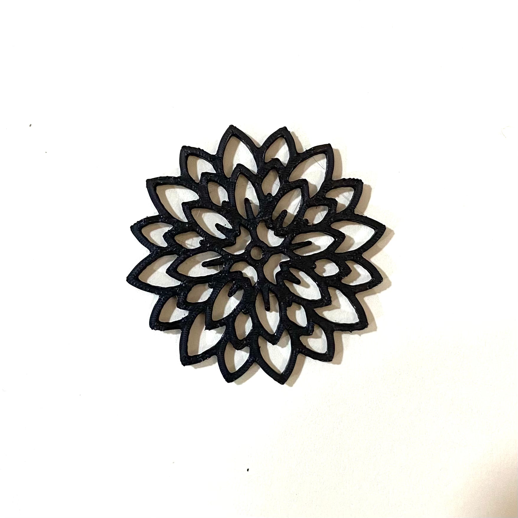 PB08 - Flower Stain glass Plastic Bezel for resin art - ClartStudios - Polymer clay Jewellery