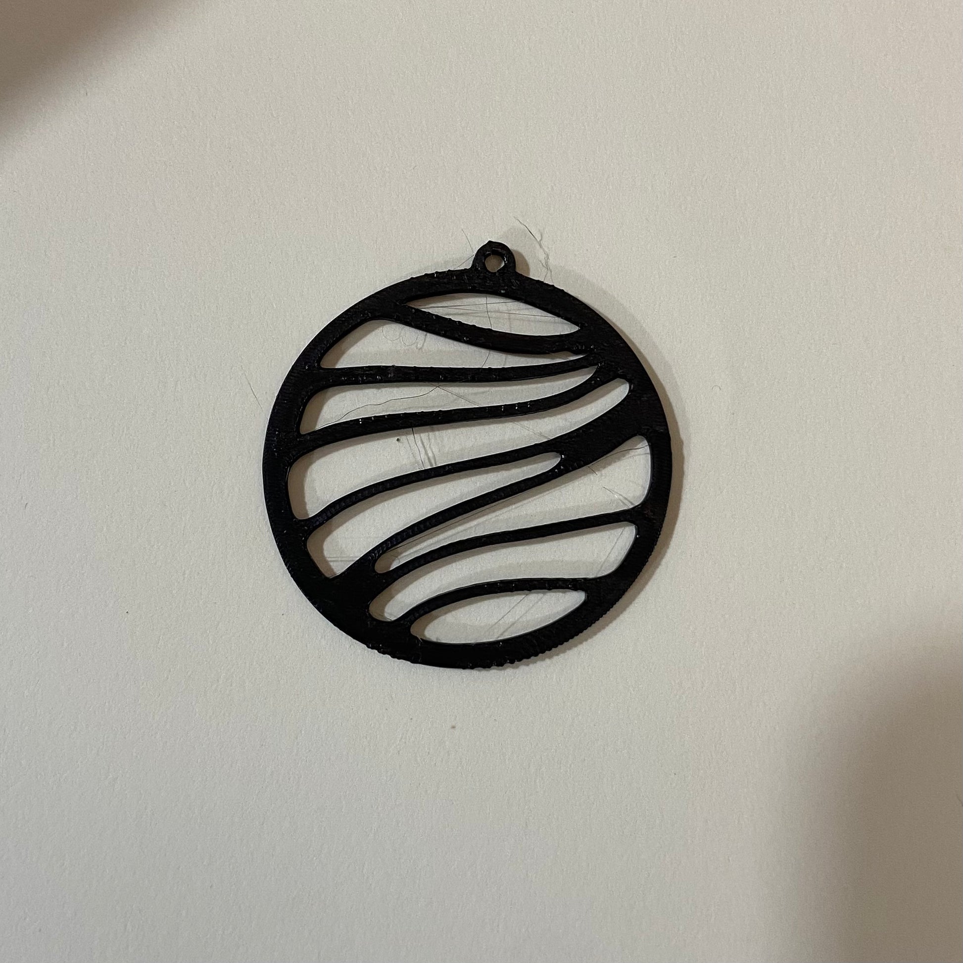 PB023 - Circle With Waves Stain glass Plastic Bezel for resin art - ClartStudios - Polymer clay Jewellery