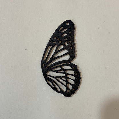 PB019 - Butterfly Flower Stain glass Plastic Bezel for resin art - ClartStudios - Polymer clay Jewellery