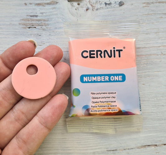 Cernit Number english pink- 56gms - ClartStudios - Polymer clay Jewellery