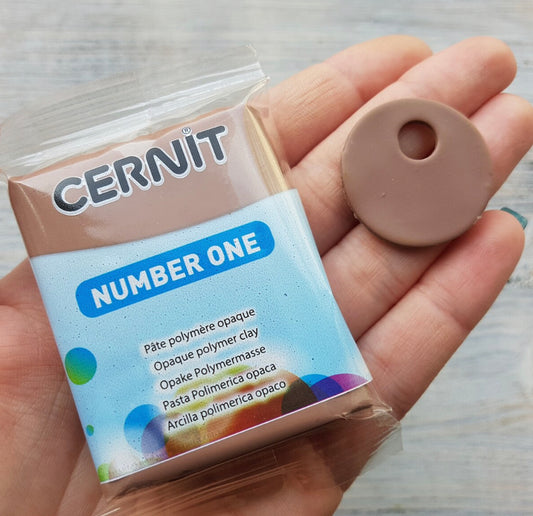 N009 - Cernit Number One Taupe - 56gms - ClartStudios - Polymer clay Jewellery