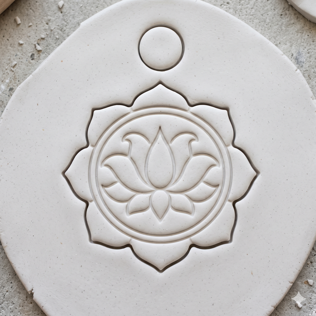 Lotus Mandala Polymer Clay Cutter & Embosser - ClartStudios - Polymer clay Jewellery