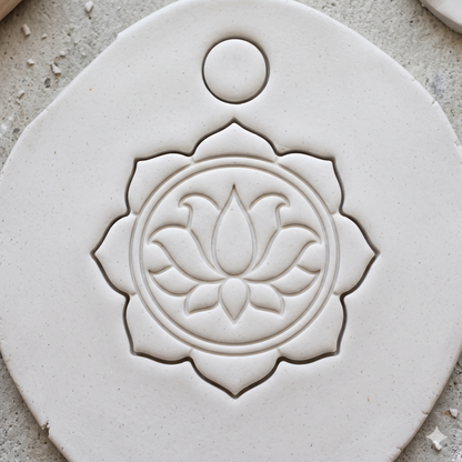 Lotus Mandala Polymer Clay Cutter & Embosser - ClartStudios - Polymer clay Jewellery