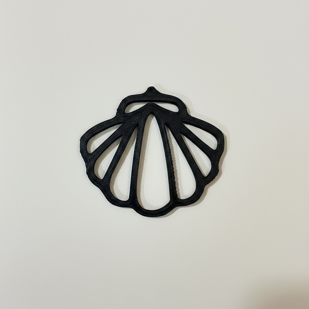 PB03 - Shell Stain glass Plastic Bezel for resin art - ClartStudios - Polymer clay Jewellery