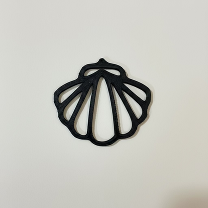 PB03 - Shell Stain glass Plastic Bezel for resin art - ClartStudios - Polymer clay Jewellery