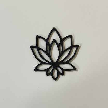 PB04 - Lotus Stain glass Plastic Bezel for resin art - ClartStudios - Polymer clay Jewellery