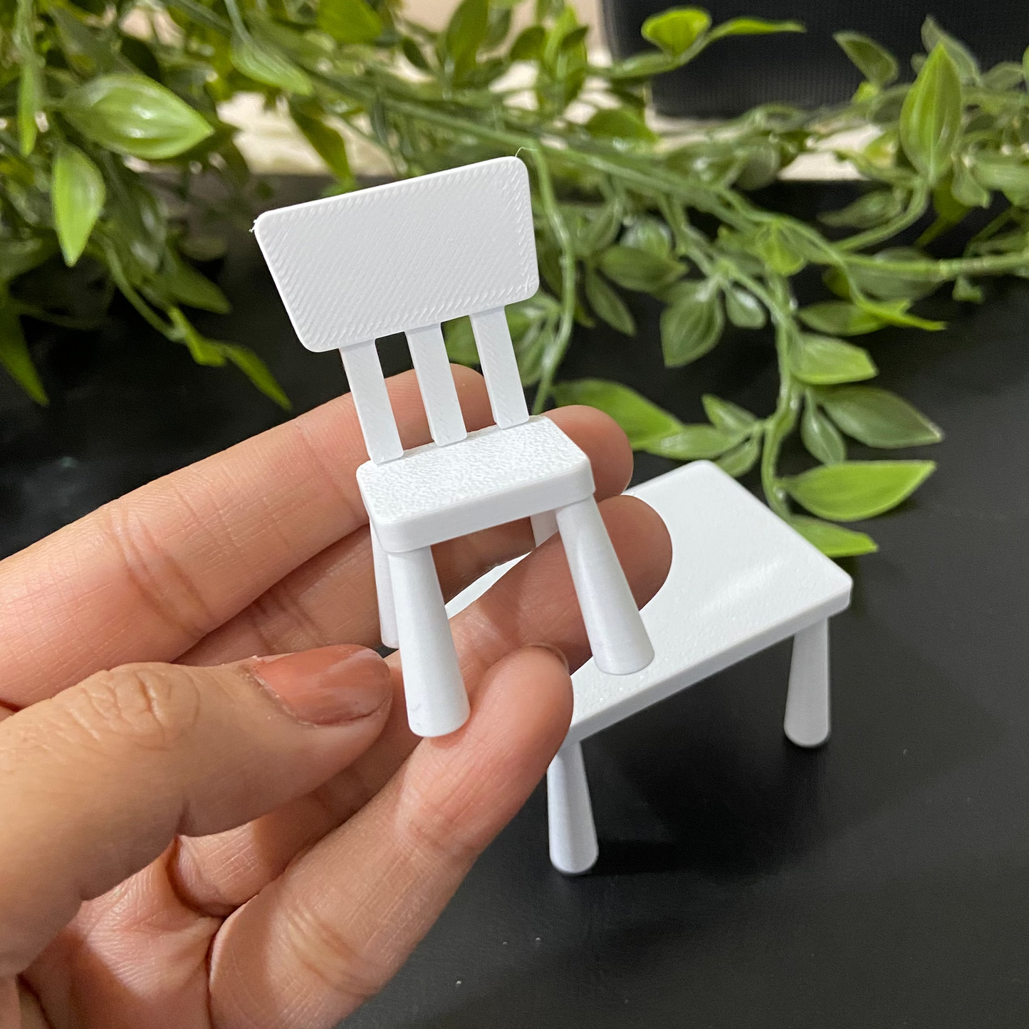 Ikea Inspired Table Chair - Dollhouse  - M014