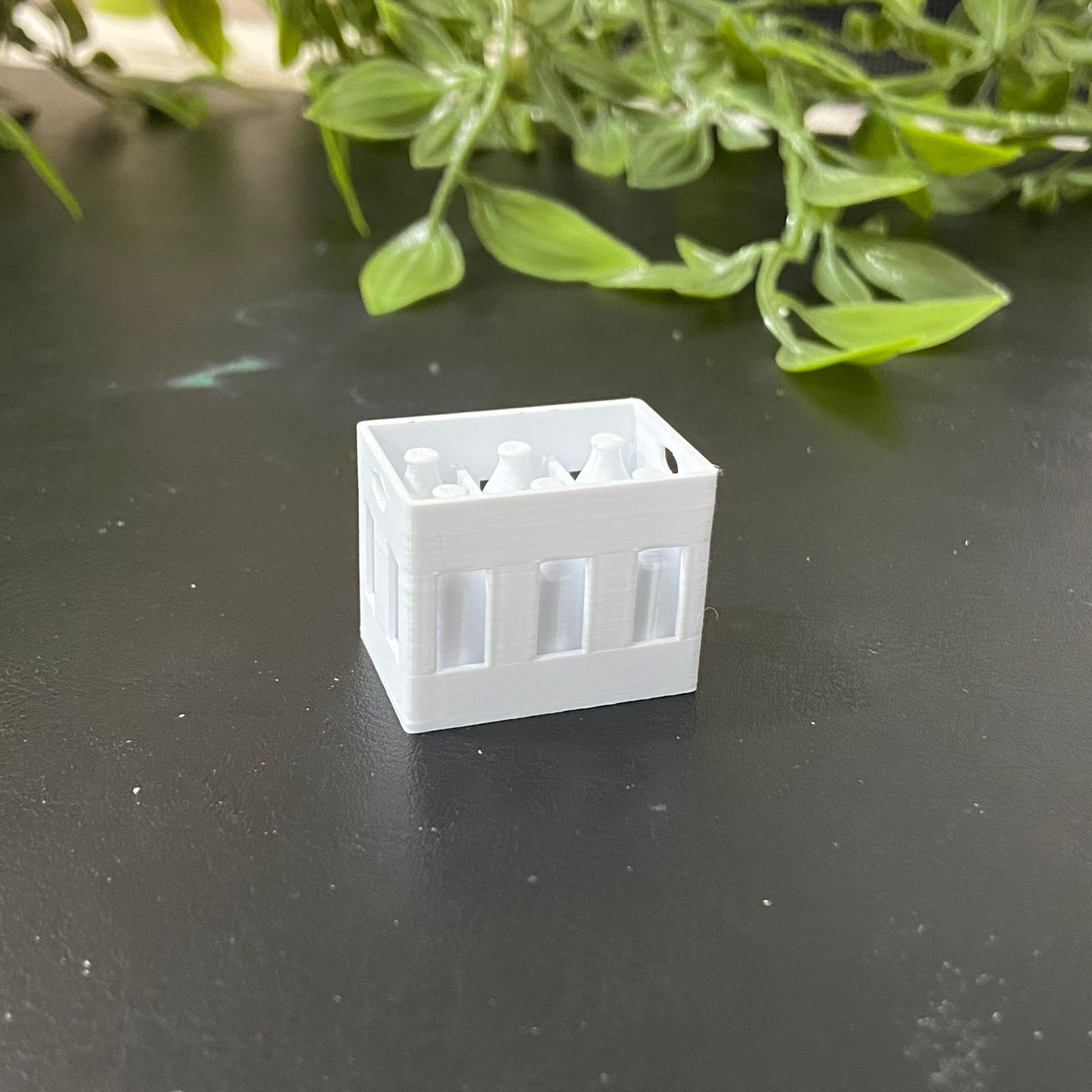 Mini bottle crate with 6 Bottles - Dollhouse  - M016