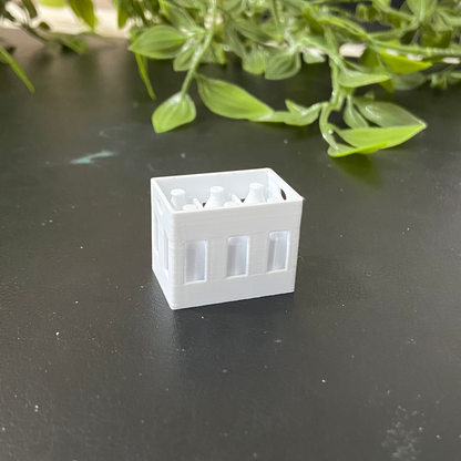 Mini bottle crate with 6 Bottles - Dollhouse  - M016