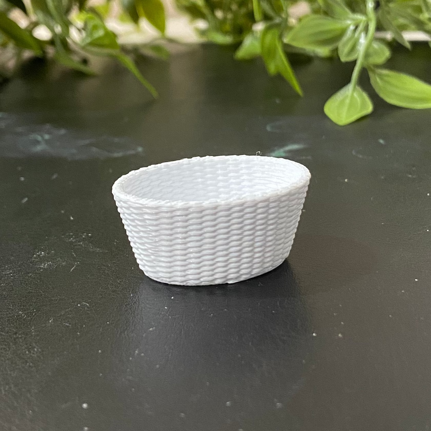 Rattan Basket- Dollhouse  - M021