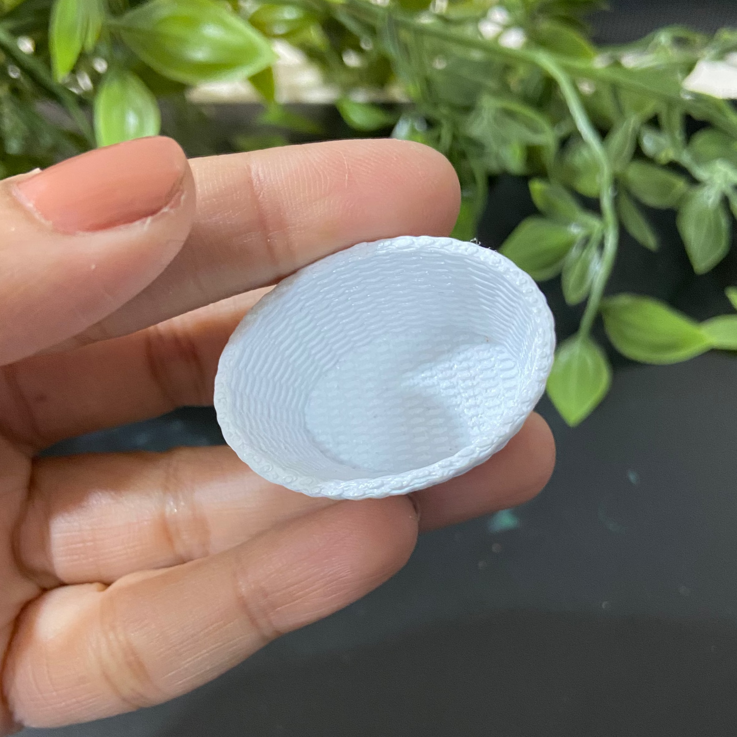 Rattan Basket- Dollhouse  - M021