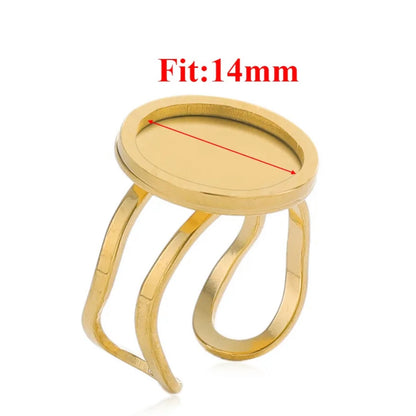14 mm Round Ring Base - ClartStudios - Polymer clay Jewellery