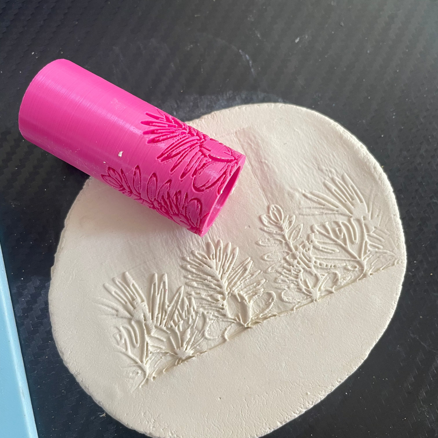 TR 13 - Mini Wild Flower Pattern-1 | Texture Roller - ClartStudios - Polymer clay Jewellery