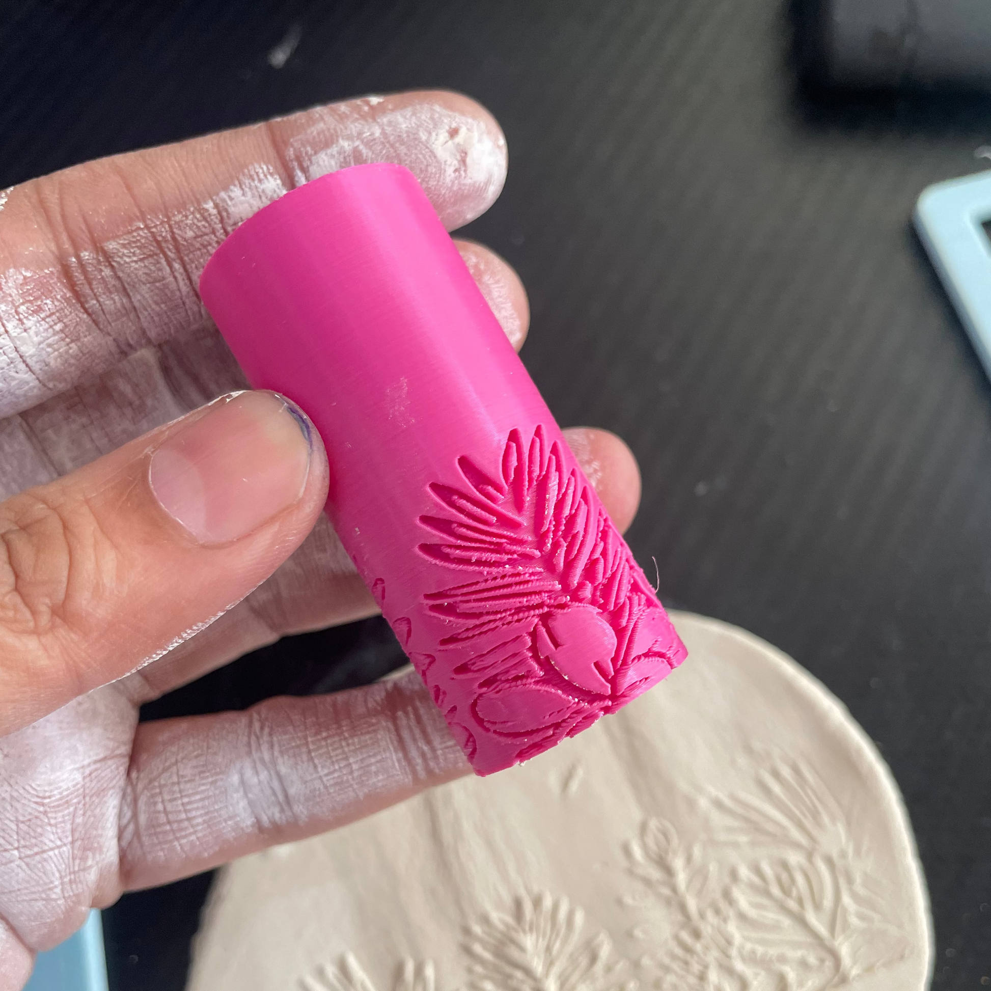 TR 13 - Mini Wild Flower Pattern-1 | Texture Roller - ClartStudios - Polymer clay Jewellery